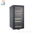 Built In Wine Cooler Cheap black compressor small wine refrigerator with storage Factory